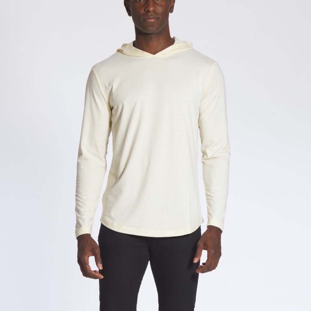 NWOT $72 CUTS Hooded Curve-Hem | Egg Shell Signature-fit PYCA Pro® - XL